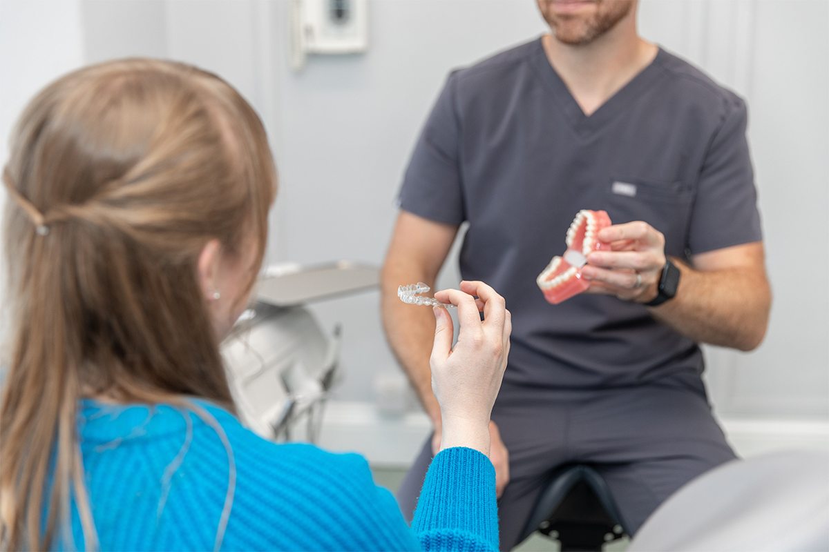 Patient at the dentist